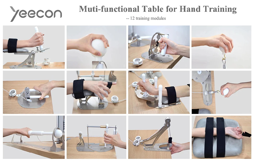 Hand Exercise Equipment Table Finger Wrist Joint Mobility Physiotherapy Equipment