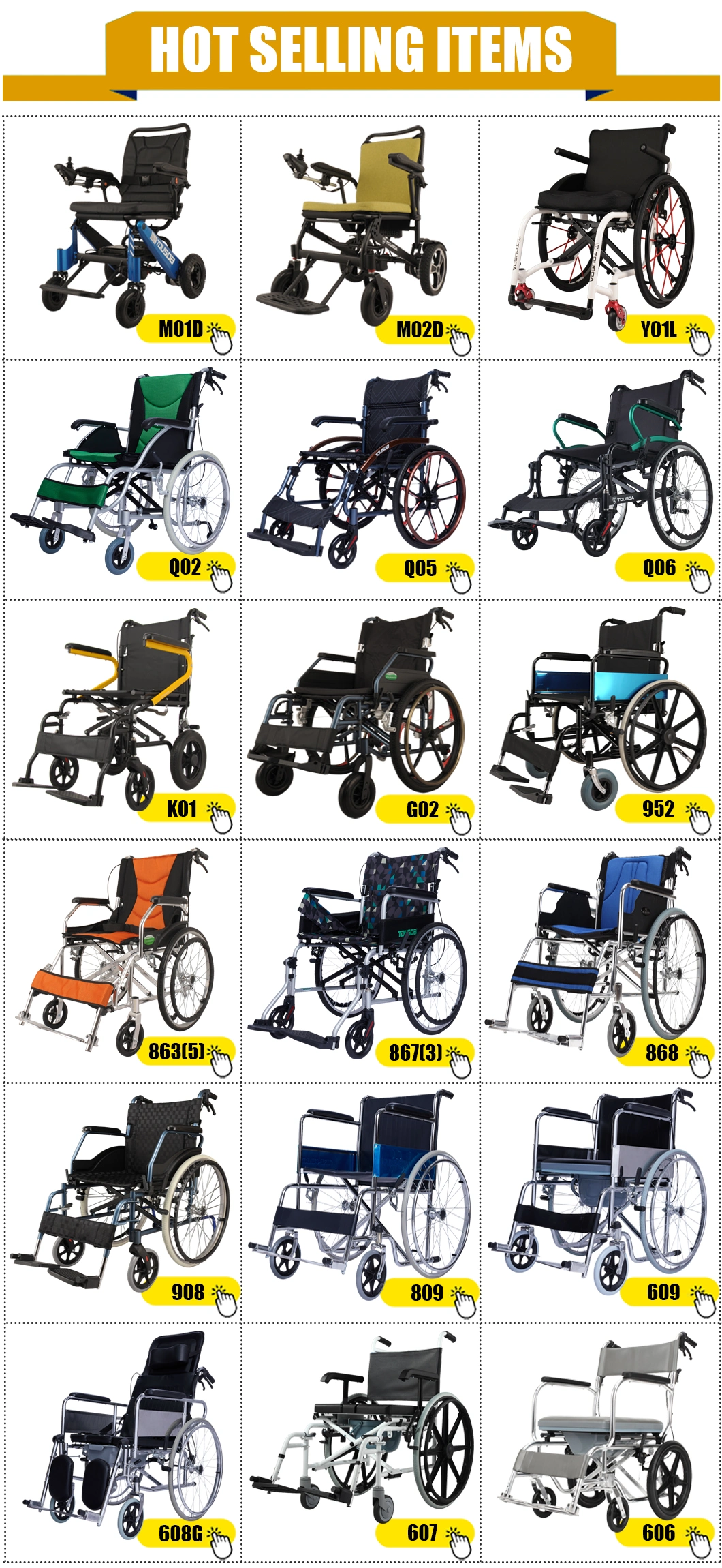 Commode Wheelchair Patient Aid Equipment for Elderly and Disabled Persons with Limited Mobility