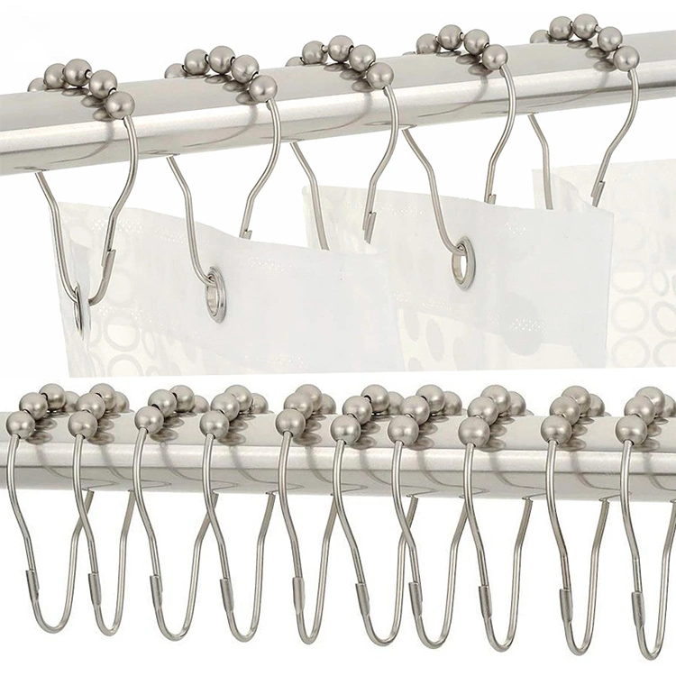 Shower Curtain Hooks Rings Stainless Steel Curtain Rings for The Bathroom