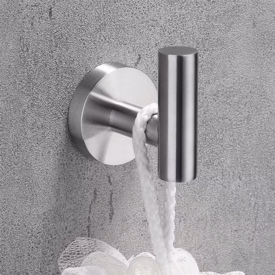 Kit de servicio pesado Gancho para abrigos de construcción de ducha con tornillo en acero inoxidable Juego de accesorios de hardware de baño
