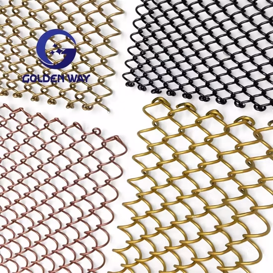 Malla de alambre decorativa de cortinas de alambre de acero inoxidable/aluminio